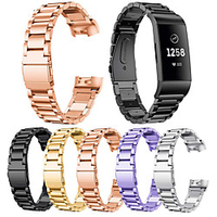 Stainless Steel Bracelet Watch Band for Fitbit Charge 4 / Fitbit Charge 3 Smart Wristband Loop Replacement Strap for Fitbit Charge 4 / Fitbit Charge 3 miniinthebox
