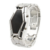 Stainless Steel Cardiograph LED Wrist Watch - (Blue And Red LED)