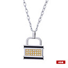 Stainless Steel Crystal USB2.0 Flash Drive Lock Necklace (4GB)