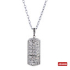 Stainless Steel Crystal USB2.0 Flash drive Necklace (256MB)