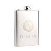 Stainless Steel Curved Pocket Liquor Flask with Car Sign (8.0 oz)