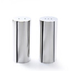 Stainless Steel Cylinder Polished Castor-Salt Pepper