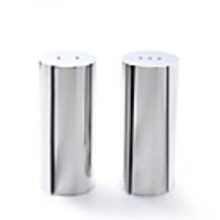 Stainless Steel Cylinder Polished Castor-Salt Pepper