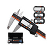 Stainless steel digital vernier caliper with fraction display electronic caliper 0-150 mm