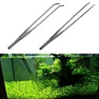 Stainless Steel Fish Tank Tweezers Pliers Plants Tweezers Forceps Clip Aquarium
