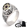 stainless steel hexagram star ancient protection power symbol strength talisman accessory for men women