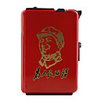 Stainless Steel Lighter Cigarette Case Chairman Mao Pattern (Holds 8)