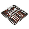 Stainless Steel Manicure and Makeup Kit (Black and Coffee, 10 packs)