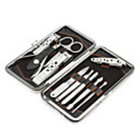 Stainless Steel Manicure and Makeup Kit (White Butterfly, 10 packs)