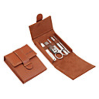 Stainless Steel Manicure Kit (5 Packs, coffee)