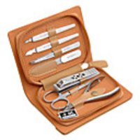 Stainless Steel Manicure Kit (7 Packs, beige)