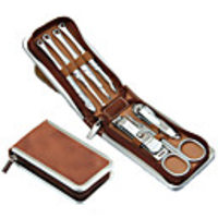 Stainless Steel Manicure Kit (7 Packs, coffee)