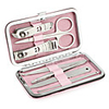 Stainless Steel Manicure Kit (Pink, 7 packs)