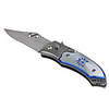 Stainless Steel Manual-Release Folding Knife with Clip (6.8cm Blade-Length)