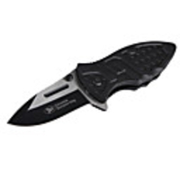 Stainless Steel Manual-Release Folding Knife with Clip (6CM Blade-Length)