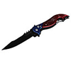 Stainless Steel Manual-Release Folding Knife with Clip (8.5cm Blade-Length)