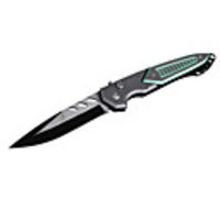 Stainless Steel Manual-Release Folding Knife with Clip (8.8cm Blade-Length)