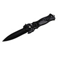 Stainless Steel Manual-Release Folding Knife with Clip (8cm Blade-Length)