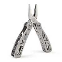 Stainless Steel Multi-Function Pocket Toolkit Foldable Pliers with Carrying Pouch (Sliver)