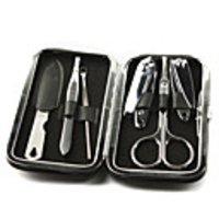 Stainless Steel Nail Clippers Manicure Kit 6PCS-Black