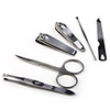 Stainless Steel Nail Clippers Manicure Kit 6PCS Stone-print