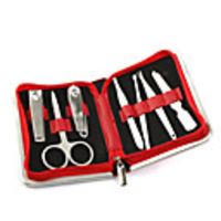 Stainless Steel Nail Clippers Manicure Kit 7PCS-Red