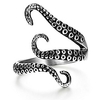 stainless steel octopus shape rings for men women vintage rings, size 12