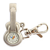 Stainless Steel Pocket Watch with Keychain