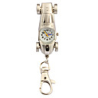 Stainless Steel Pocket Watch with Keychain