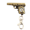 Stainless Steel Pocket Watch with Keychain