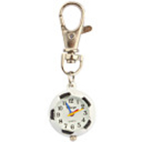 Stainless Steel Pocket Watch with Keychain