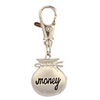 Stainless Steel Pocket Watch with Keychain
