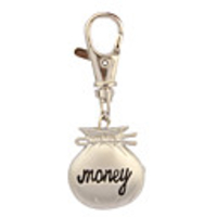 Stainless Steel Pocket Watch with Keychain