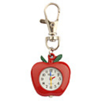 Stainless Steel Pocket Watch with Keychain