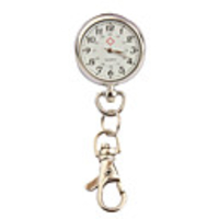 Stainless Steel Pocket Watch with Keychain