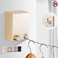 Stainless steel Retractable Reel Washing Line Wall Mounted Bathroom Laundry Drying Line Balcony Clothesline No Punching