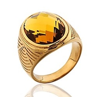 stainless steel rings gold color men