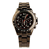 Stainless Steel Round Shape Quartz Watch For Men Black