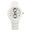 Stainless Steel Round Shape Quartz Watch For Men Light function White