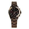Stainless Steel Round Shape Quartz Watch For Women Black