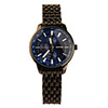 Stainless Steel Round Shape Quartz Watch For Women Blue Silvery