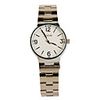 Stainless Steel Round Shape Quartz Watch For Women White Silvery