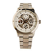 Stainless Steel Self-Winding Mechanical Luminous Wristwatch Silvery White