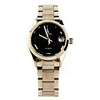 Stainless Steel Self-Winding Mechanical Wristwatch with Calendar For Women Silvery