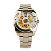 Stainless Steel Self-Winding Mechanical Wristwatch with Luminous Hand Golden White