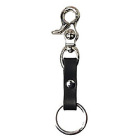 stainless steel strong key holder key ring key chain (retro snap black)