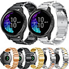Stainless Steel Watch Band for Garmin Vivoactive 4 / Venu / Fenix Chronos / Approach S40 / Vivoactive 3 / Vivomove HR / Forerunner 245 Music / 645 Music Replaceable Bracelet Wrist Strap 20mm 22mm