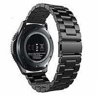 stainless steel watch band gear s3 frontier/classic band/galaxy watch 46mm band, 22mm solid stainless steel metal business bracelet strap for samsung gear s3 frontier/s3 classic