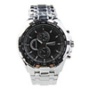 Stainless Steel Wrist Watch for Men Black Dial