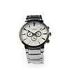Stainless Steel Wrist Watch for Men White Dial